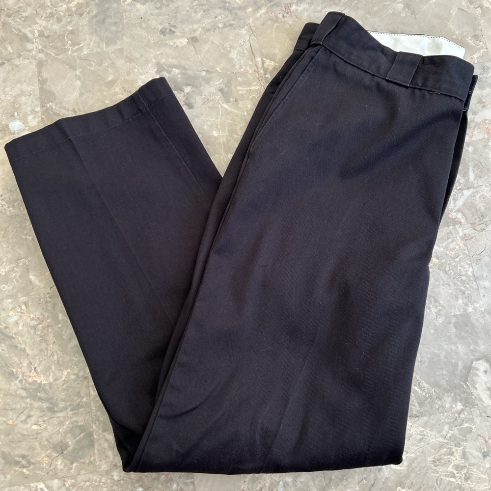 Dickies 874 Work Pants Black 36x30 Straight Leg Made in Mexico